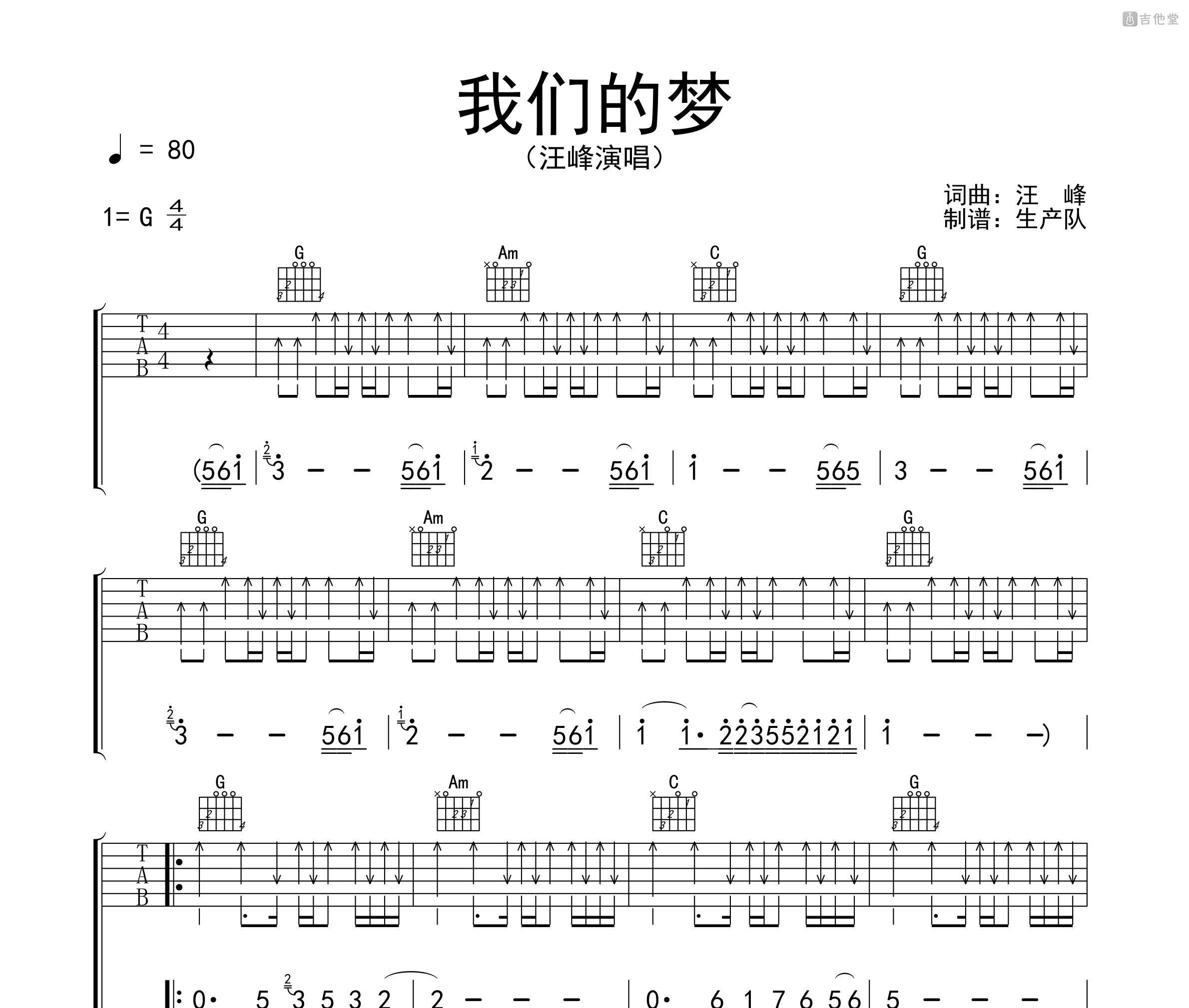 我的未来不是梦吉他谱 张雨生 进阶D大调民谣 弹唱谱-吉他谱中国