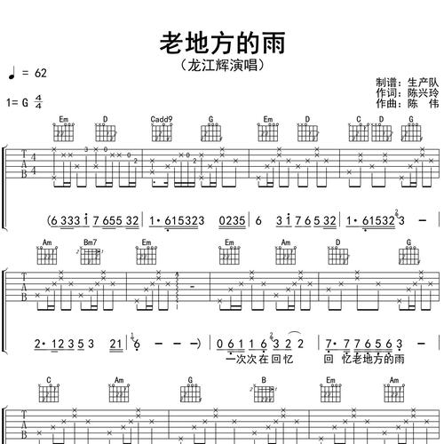 老地方的雨（男版）