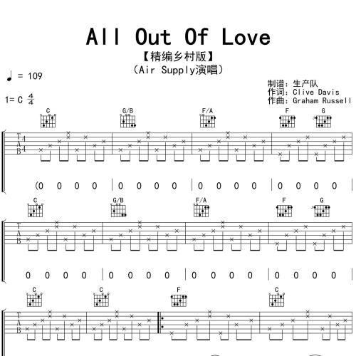 All Out Of Love