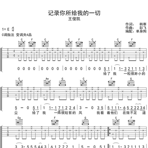 记录你所给我的一切