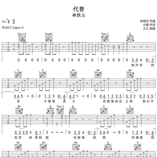 代替