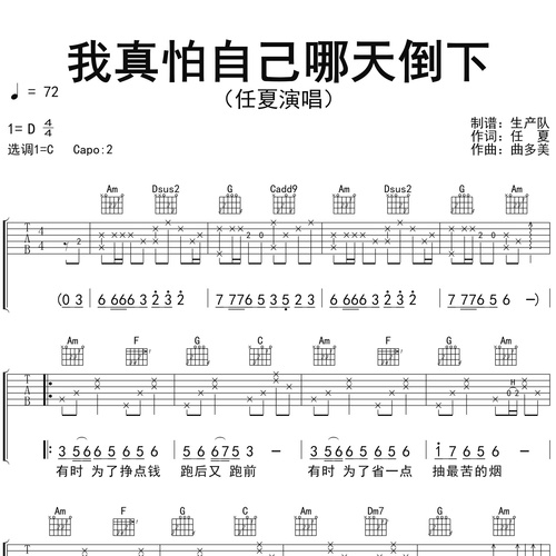 我真怕自己哪天倒下