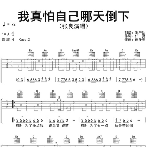 我真怕自己哪天倒下（烟嗓男版）