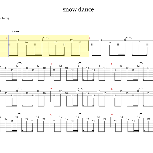 snow dance吉他谱 Depapepe GTP格式吉他演奏谱