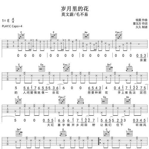 岁月里的花